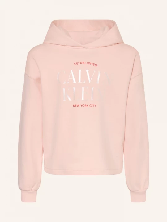 Obrázek produktu Calvin Klein Mikina S Kapucí světle růžová / krémová / červená