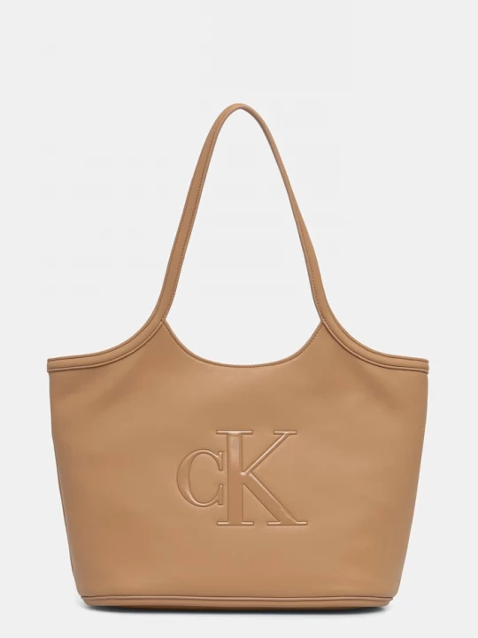Obrázek produktu Calvin Klein nákupní taška dámská z imitace kůže béžová