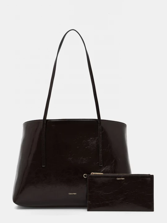 Obrázek produktu Calvin Klein nákupní taška dámská z imitace kůže hnědá