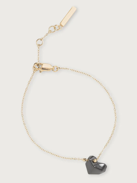 Obrázek produktu Calvin Klein náramek dámský z nerezové oceli Faceted Heart zlatá