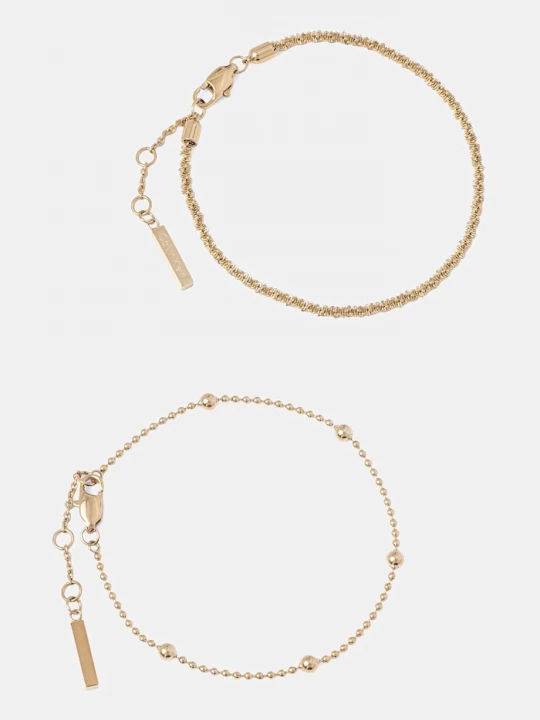Obrázek produktu Calvin Klein náramek dámský z ušlechtilé oceli 2-pack zlatá