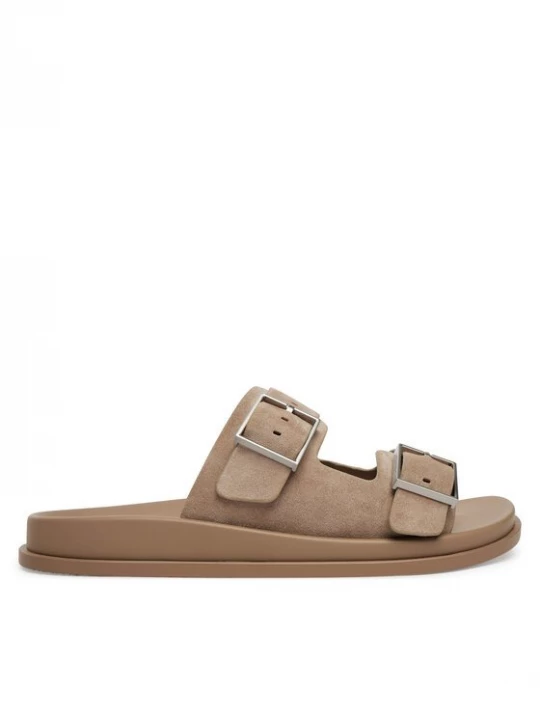 Obrázek produktu Calvin Klein Nazouváky City Sandal Buckle Suede HW0HW03130 Béžová