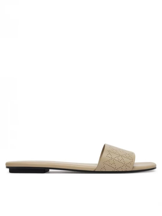 Obrázek produktu Calvin Klein Nazouváky Org Flat Sndl One Bar Lth Aop HW0HW02857 Béžová