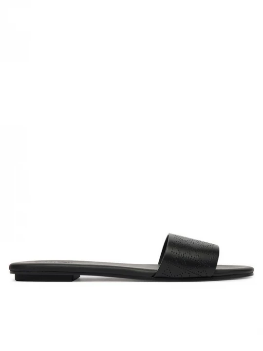 Obrázek produktu Calvin Klein Nazouváky Org Flat Sndl One Bar Lth Aop HW0HW02857 Černá