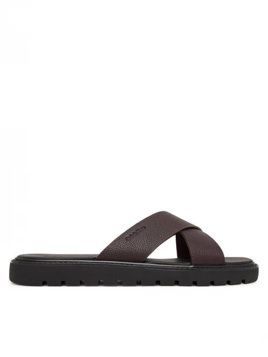 Obrázek produktu Calvin Klein Nazouváky Sq Molded Sandal Xcross Lth HM0HM02235 Hnědá