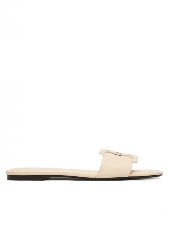 Obrázek produktu Calvin Klein Nazouváky Square Flat Sandal Emblem HW0HW03128 Écru Krémová