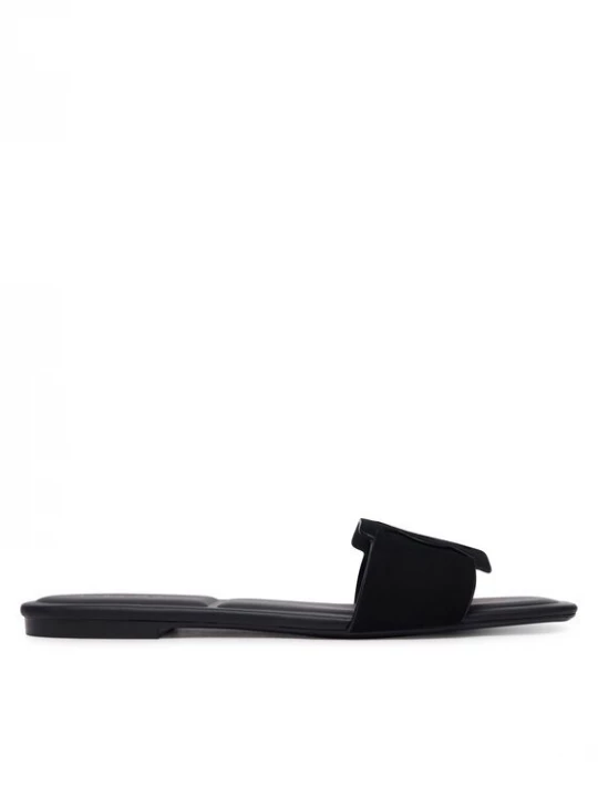 Obrázek produktu Calvin Klein Nazouváky Square Flat Sndl Embl Suede HW0HW03055 Černá