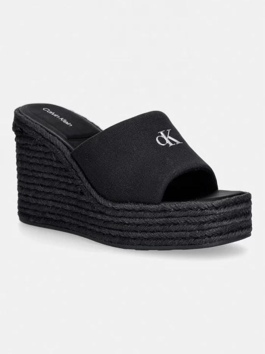 Obrázek produktu Calvin Klein pantofle dámské WEDGE ESPAD 70 CANVAS MG černá