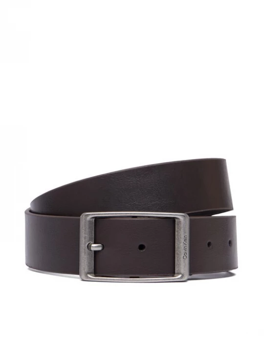 Obrázek produktu Calvin Klein Pásek Casual Round Buckle Tumbled 35Mm LV04D7123G Tmavě hnědá