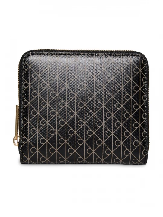 Obrázek produktu Calvin Klein Peněženka 'Coated Emblem Print Zip-around' béžová / černá