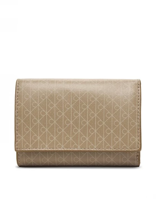 Obrázek produktu Calvin Klein Peněženka Emblem Aop Trifold W/ Zip Pocket LV04F1118G Béžová