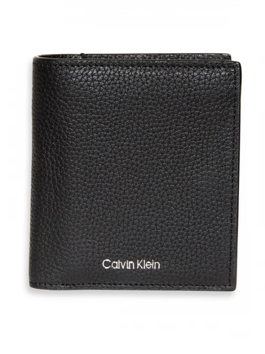 Obrázek produktu Calvin Klein Peněženka 'Full-grain RFID Trifold' černá / stříbrná