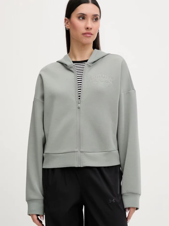 Obrázek produktu Calvin Klein Performance rozepínací mikina s kapucí dámská zelená