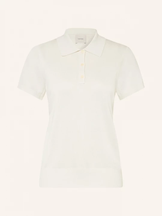 Obrázek produktu Calvin Klein Pletená Polokošile krémová