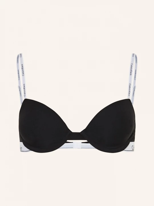 Obrázek produktu Calvin Klein Podprsenka S Kosticemi Icon Cotton Modal černá / bílá