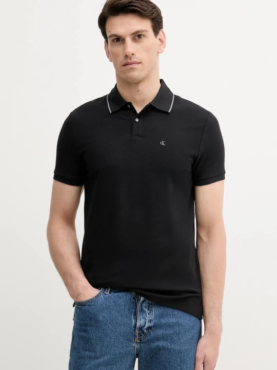 Obrázek produktu Calvin Klein polo pánské bavlněné černá