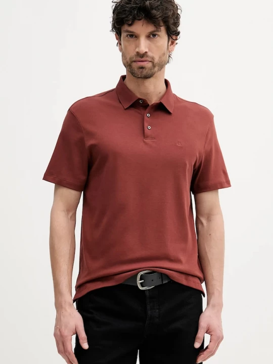 Obrázek produktu Calvin Klein polo pánské bavlněné červená