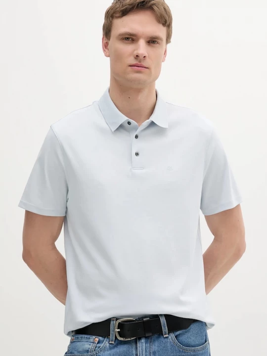 Obrázek produktu Calvin Klein polo pánské bavlněné modrá