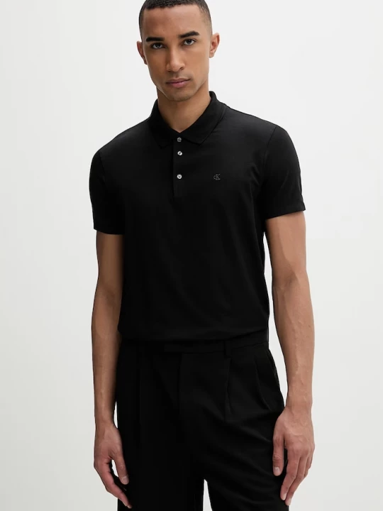 Obrázek produktu Calvin Klein polo pánské s bavlnou černá