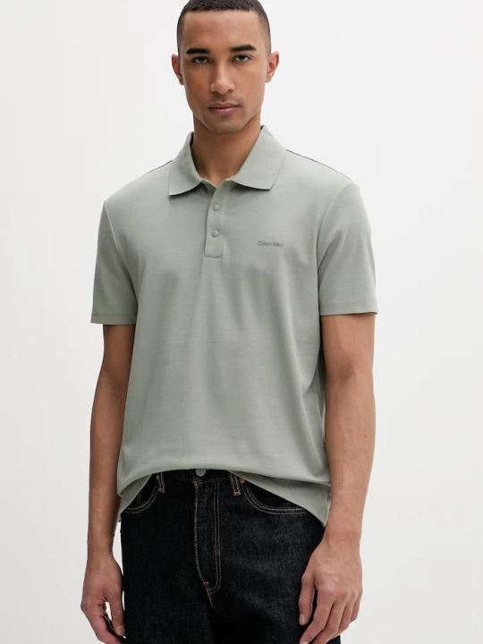 Obrázek produktu Calvin Klein polo pánské s bavlnou zelená