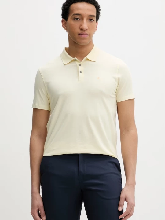 Obrázek produktu Calvin Klein polo pánské s bavlnou žlutá