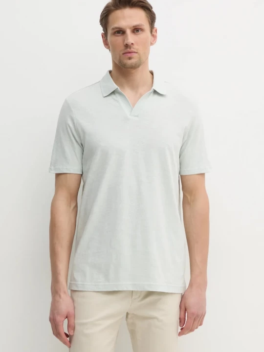 Obrázek produktu Calvin Klein Polo tričko lněnou směsí