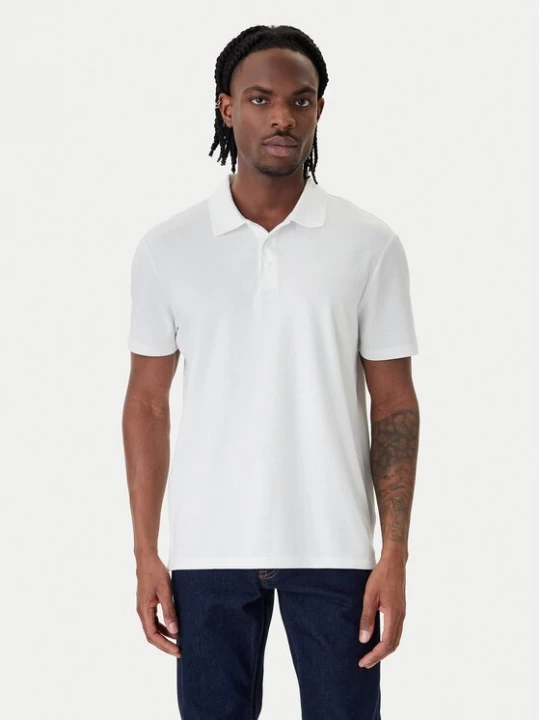 Obrázek produktu Calvin Klein Polokošile Birdseye LV04LF208G Bílá Regular Fit