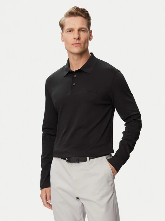Obrázek produktu Calvin Klein Polokošile Supima LV04LH240G Černá Slim Fit