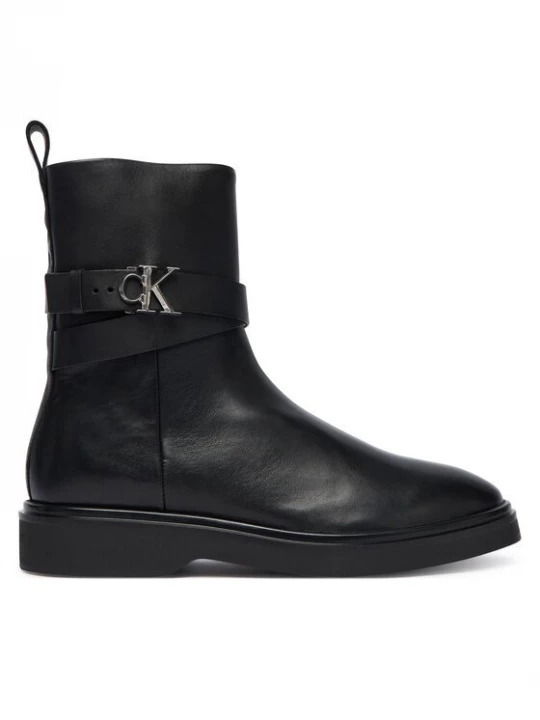 Obrázek produktu Calvin Klein Polokozačky Ankle Boot W/ Metal Logo HW0HW02663 Černá