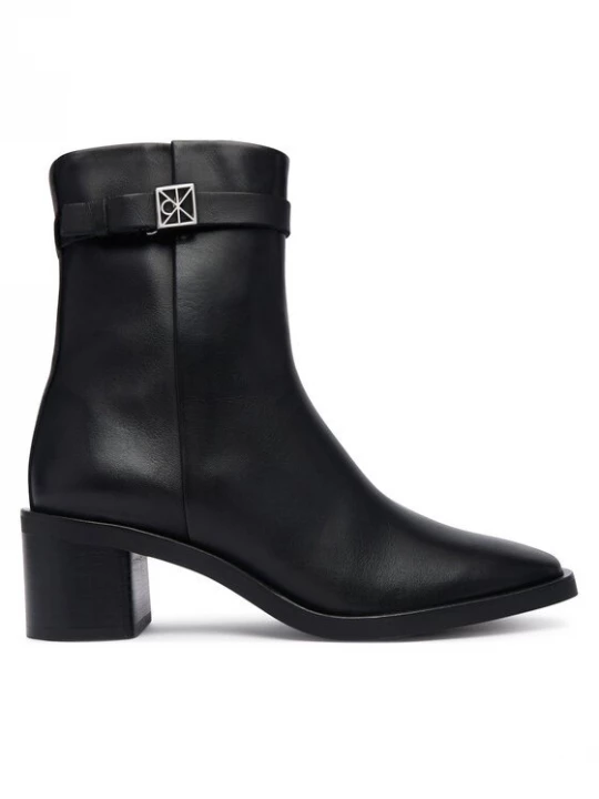 Obrázek produktu Calvin Klein Polokozačky Block Heel Ank Boot Lth Hdw HW0HW03171 Černá