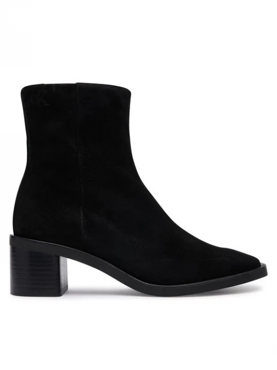 Obrázek produktu Calvin Klein Polokozačky Block Heel Ank Boot Suede HW0HW03221 Černá