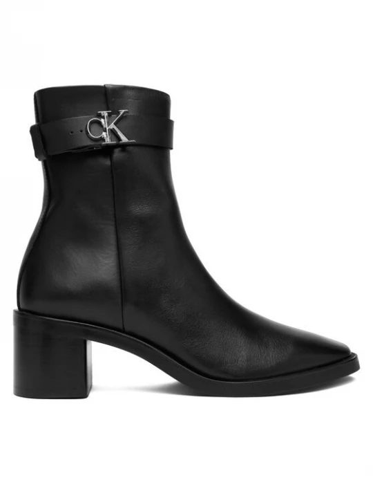 Obrázek produktu Calvin Klein Polokozačky Block Heel Boot W/ Metal Logo HW0HW02591 Černá
