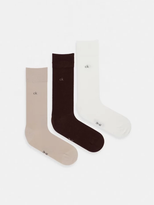 Obrázek produktu Calvin Klein ponožky pánské s bavlnou 3-pack béžová
