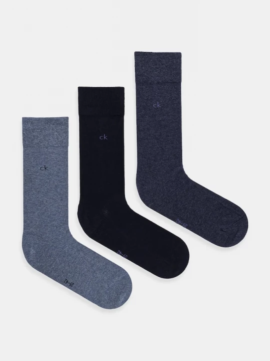 Obrázek produktu Calvin Klein ponožky pánské s bavlnou 3-pack modrá