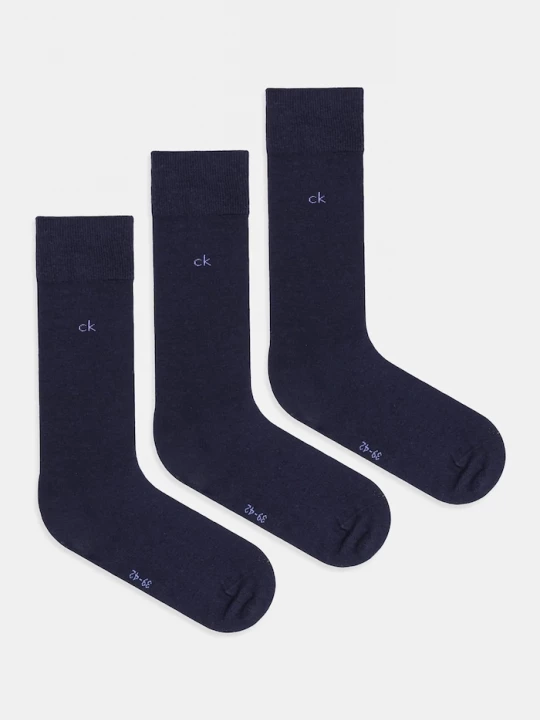 Obrázek produktu Calvin Klein ponožky pánské s bavlnou 3-pack námořnická modř