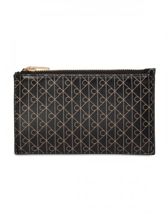 Obrázek produktu Calvin Klein Pouzdro 'Coated Emblem Print Zipped Card' písková / černá