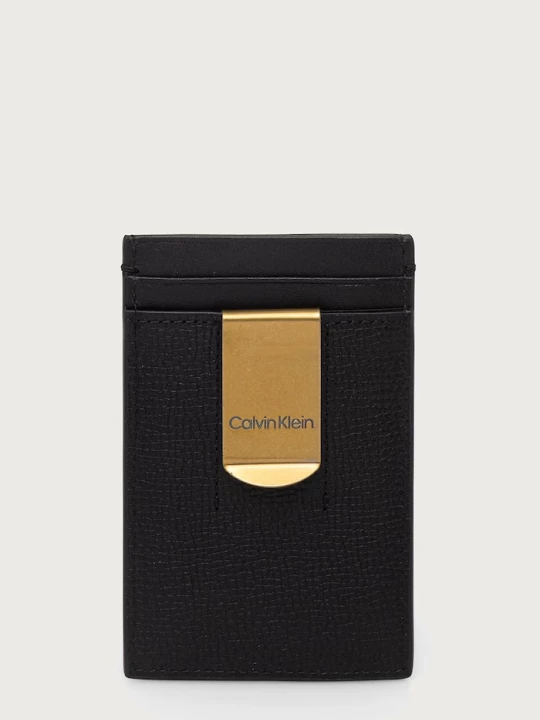 Obrázek produktu Calvin Klein pouzdro na karty pánské kožené černá