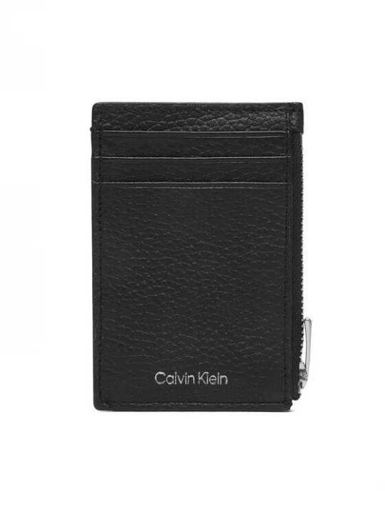 Obrázek produktu Calvin Klein Pouzdro na kreditní karty Foil Emboss N/S Zip Card Case LV04D1244G Černá