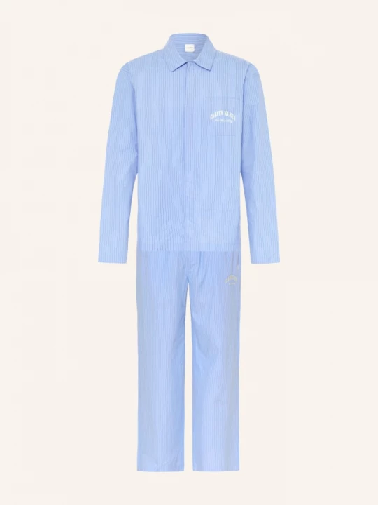 Obrázek produktu Calvin Klein Pyžamo Cotton Crest tmavě modrá / černá