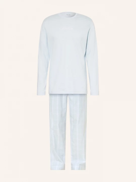 Obrázek produktu Calvin Klein Pyžamo Cotton Poplin tmavě modrá / bílá