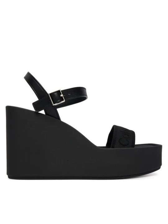 Obrázek produktu Calvin Klein Sandály Wedge 70 Sndl Webbing Lth HW0HW02882 Černá