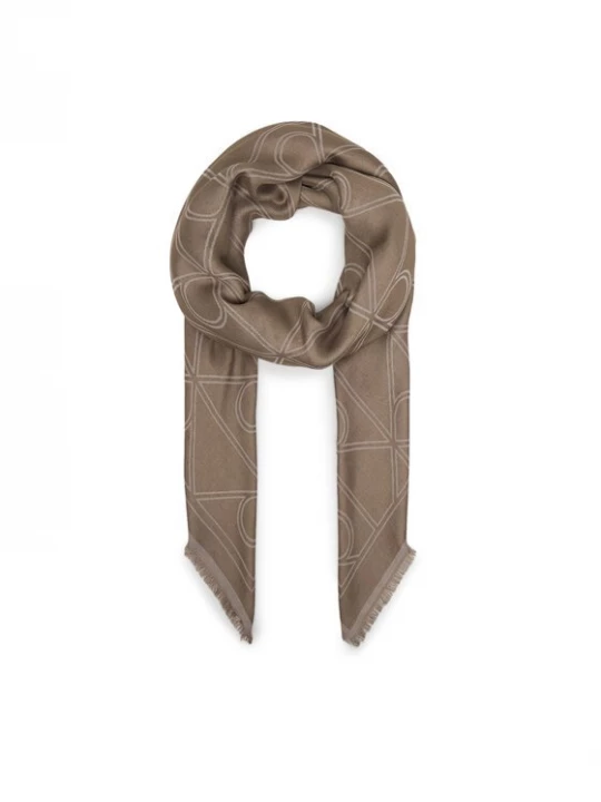 Obrázek produktu Calvin Klein Šátek Emblem Aop Contrast Lw Square Sc LV04F8077G Béžová