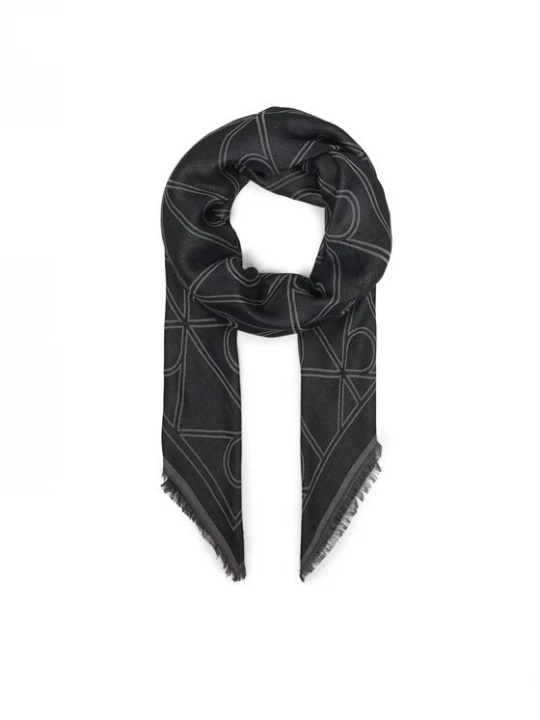 Obrázek produktu Calvin Klein Šátek Emblem Aop Contrast Lw Square Sc LV04F8077G Černá