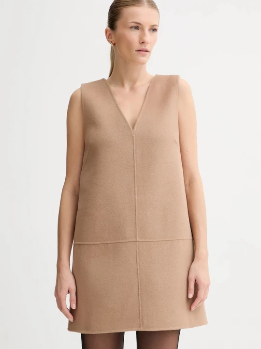 Obrázek produktu Calvin Klein Šaty s příměsí vlny béžová