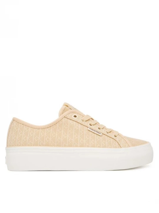 Obrázek produktu Calvin Klein Sneakersy Vulc Flatf Laceup Jaq Aop HW0HW03265 Světle žlutá