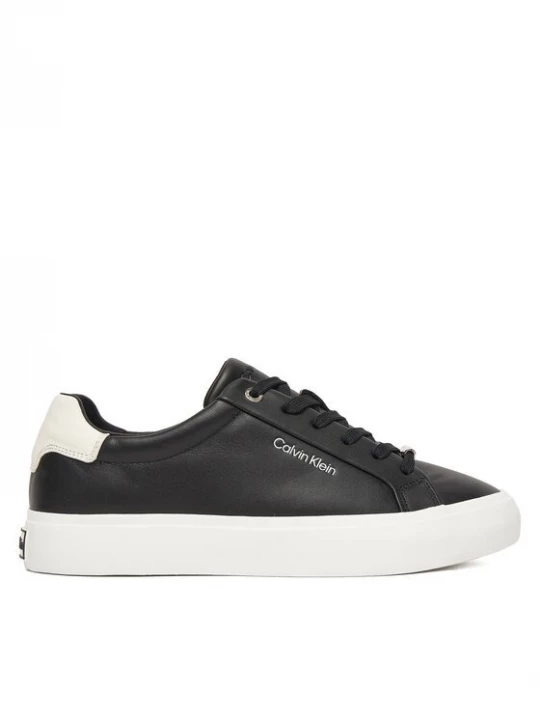 Obrázek produktu Calvin Klein Sneakersy Vulc Lace Up Lth/Moire Bt HW0HW02747 Černá