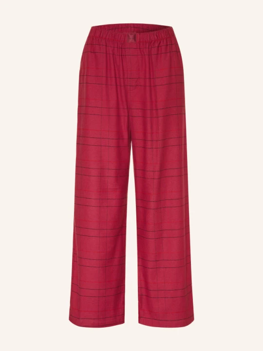 Obrázek produktu Calvin Klein Spací Kalhoty Z Flanelu tmavě červená / červená / černá