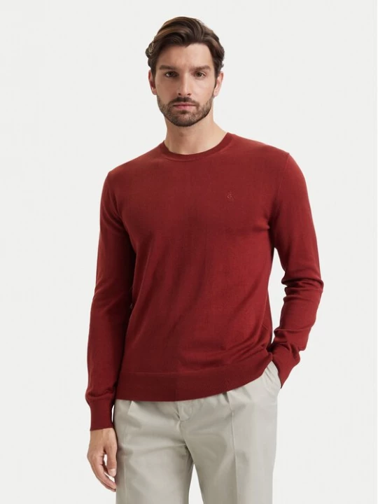 Obrázek produktu Calvin Klein Svetr LV040BM343 Tmavě červená Regular Fit