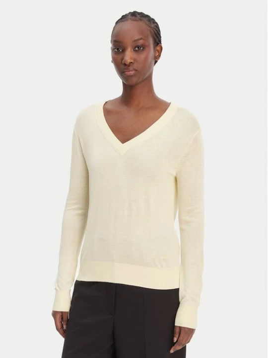 Obrázek produktu Calvin Klein Svetr LV044F324G Écru Regular Fit Krémová