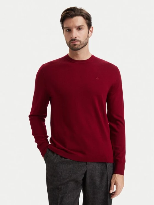 Obrázek produktu Calvin Klein Svetr LV04LB305G Tmavě červená Regular Fit